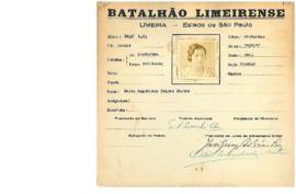 Ficha de Identificação do Batalhão Limeirense Maria Magdalena Toledo Castro