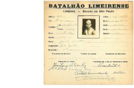 Ficha de Identificação do Batalhão Limeirense João Giotto