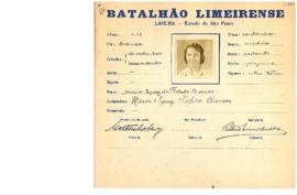 Ficha de Identificação do Batalhão Limeirense Maria Ignez Toledo Barros