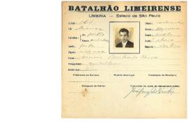 Ficha de Identificação do Batalhão Limeirense Mario Penteado Serra
