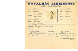 Ficha de Identificação do Batalhão Limeirense Augusto Soares