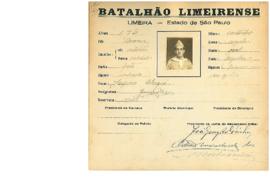 Ficha de Identificação do vBatalhão Limeirense Jayme Chegui