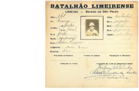 Ficha de Identificação do Batalhão Limeirense Mario Lima
