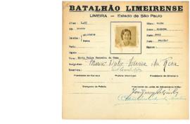 Ficha de Identificação do Batalhão Limeirense Maria Dulce Ferreira da Rosa