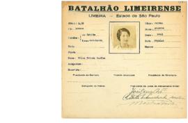 Ficha de Identificação do Batalhão Limeirense Wilma Toledo Barros