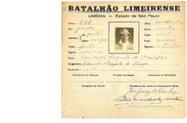 Ficha de Identificação do Batalhão Limeirense Eduardo Augusto de Campos