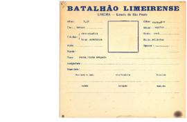 Ficha de Identificação do Batalhão Limeirense Maria Pinto Sampaio