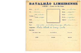 Ficha de Identificação do Batalhão Limeirense Olivinha Schimitt de Camargo Aranha