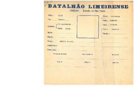 Ficha de Identificação do Batalhão Limeirense Alzira Amaral