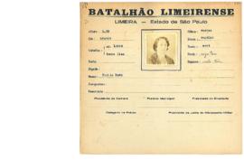 Ficha de Identificação do Batalhão Limeirense Emilia Roth