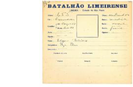Ficha de Identificação do Batalhão Limeirense Elza Elias