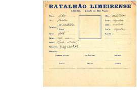 Ficha de Identificação do Batalhão Limeirense Luiz Natal