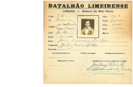 Ficha de Identificação do Batalhão Limeirense Joel Soares Leitão