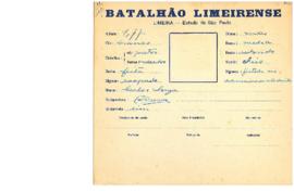 Ficha de Identificação do Batalhão Limeirense Carlos Souza