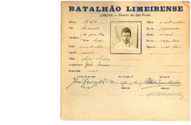 Ficha de Identificação do Batalhão Limeirense José Leme