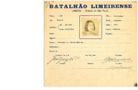 Ficha de Identificação do Batalhão Limeirense Zenaide de Toledo Barros