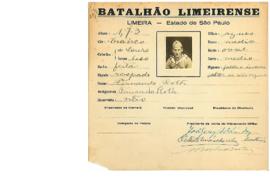 Ficha de Identificação do Batalhão Limeirense Fernando Roth