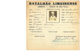 Ficha de Identificação do Batalhão Limeirense David Saura