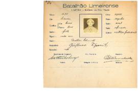 Ficha de Identificação do Batalhão Limeirense Gustavo Schimidt