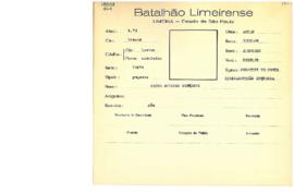 Ficha de Identificação do Batalhão Limeirense Jacob Antonio Schawatz