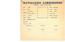 Ficha de Identificação do Batalhão Limeirense Sebastião Leite