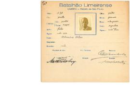 Ficha de Identificação do Batalhão Limeirense Olverino Alves