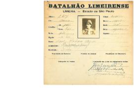 Ficha de Identificação do Batalhão Limeirense Raul Machado Gomes