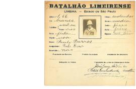 Ficha de Identificação do Batalhão Limeirense Paulo Barros
