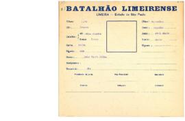 Ficha de Identificação do Batalhão Limeirense Luiz Magri Filho