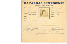 Ficha de Identificação do Batalhão Limeirense Aurea de Queiroz
