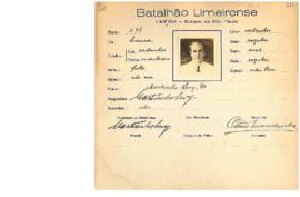 Ficha de Identificação do Batalhão Limeirense Martinho Levy